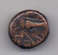 Обол 155-125 до н. э. Перисад IV Пантикапей Боспор
