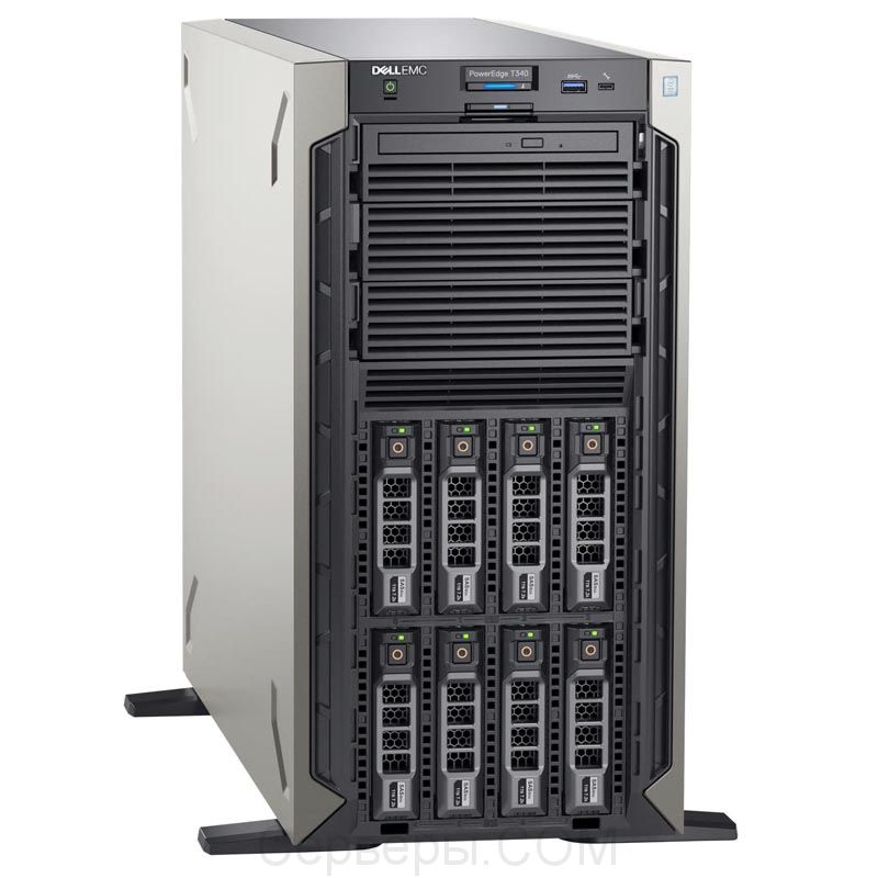 Сервер Dell PowerEdge T340 3.5" Tower, T340-4775