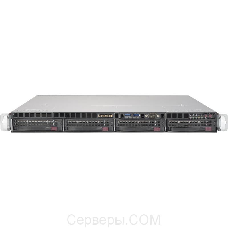 Серверная платформа Supermicro SuperServer 5019S-MR 1U 1xLGA 1151 4x3.5", SYS-5019S-MR