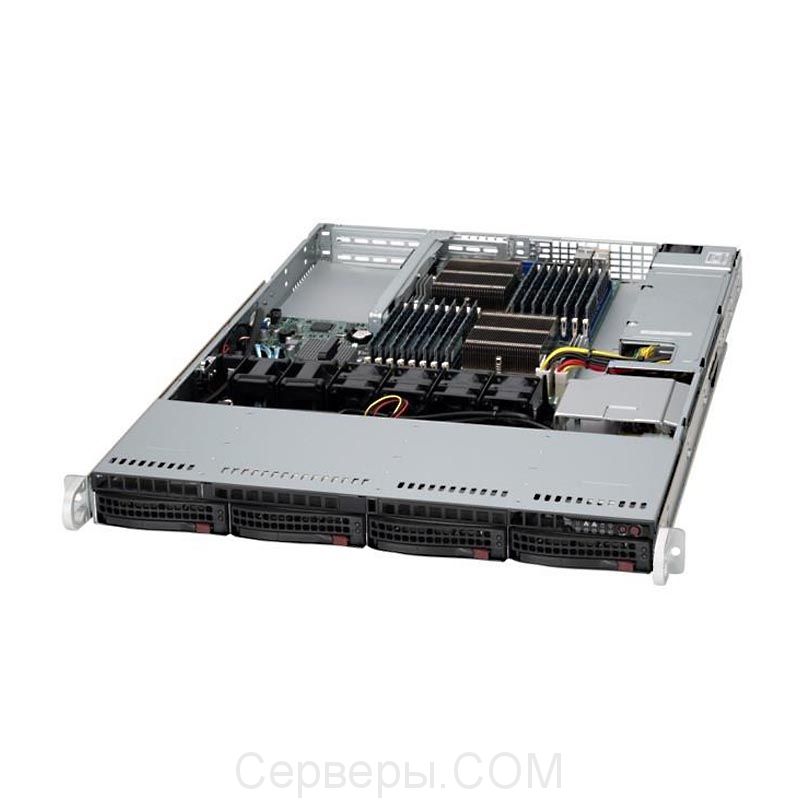 Корпус Supermicro SuperChassis 813MFTQ-R400CB Rack 400Вт Чёрный 1U, CSE-813MFTQ-R400CB