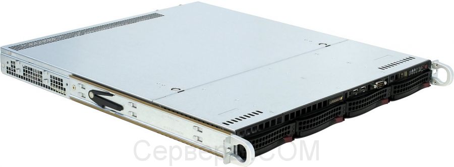 Корпус Supermicro SuperChassis 813MTQ-R400CB Rack 400Вт Чёрный 1U, CSE-813MTQ-R400CB