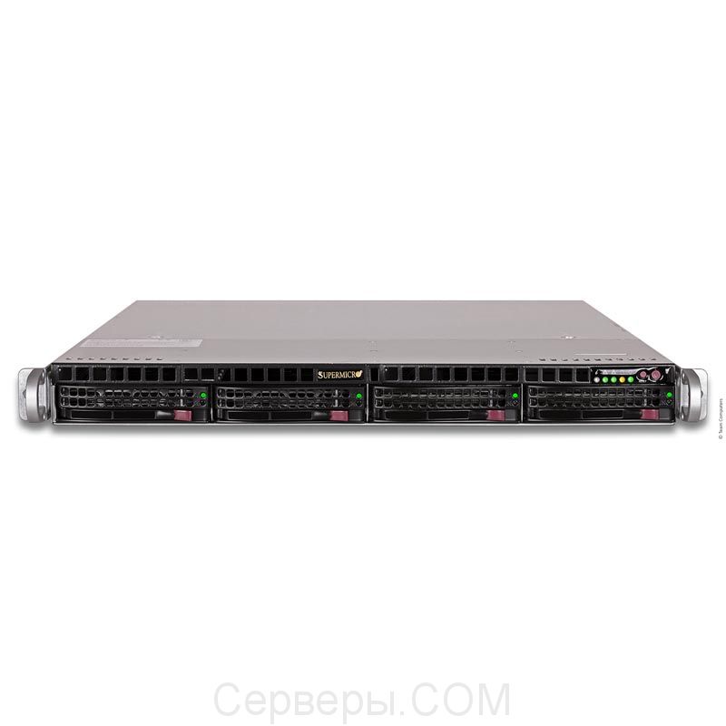 Серверная платформа Supermicro SuperServer 6019P-MTR 1U 2xLGA 3647 4x3.5", SYS-6019P-MTR