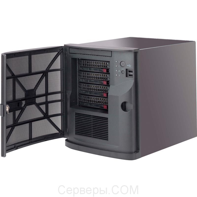 Корпус Supermicro SuperChassis 721TQ-250B Minitower 250Вт Чёрный, CSE-721TQ-250B