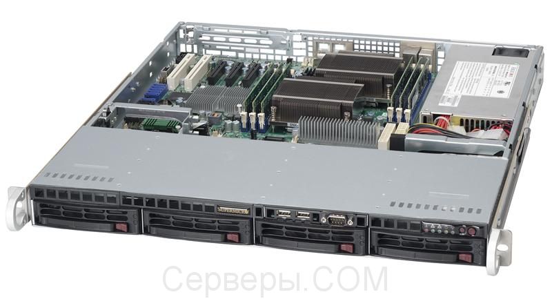 Корпус Supermicro SuperChassis 813MTQ-600CB Rack 600Вт Чёрный 1U, CSE-813MTQ-600CB