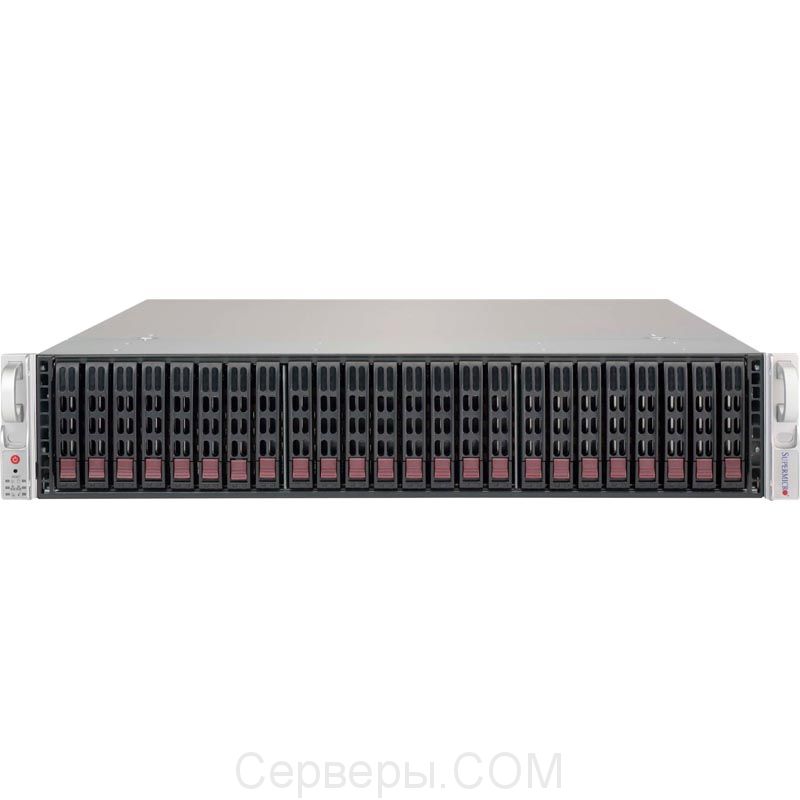 Корпус Supermicro SuperChassis 216BE2C-R741JBOD Rack 740Вт Чёрный 2U, CSE-216BE2C-R741JBOD