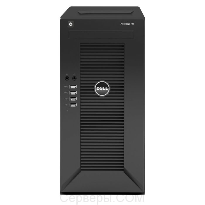 Сервер Dell PowerEdge T20 3.5" Tower, 210-ACCE-103T