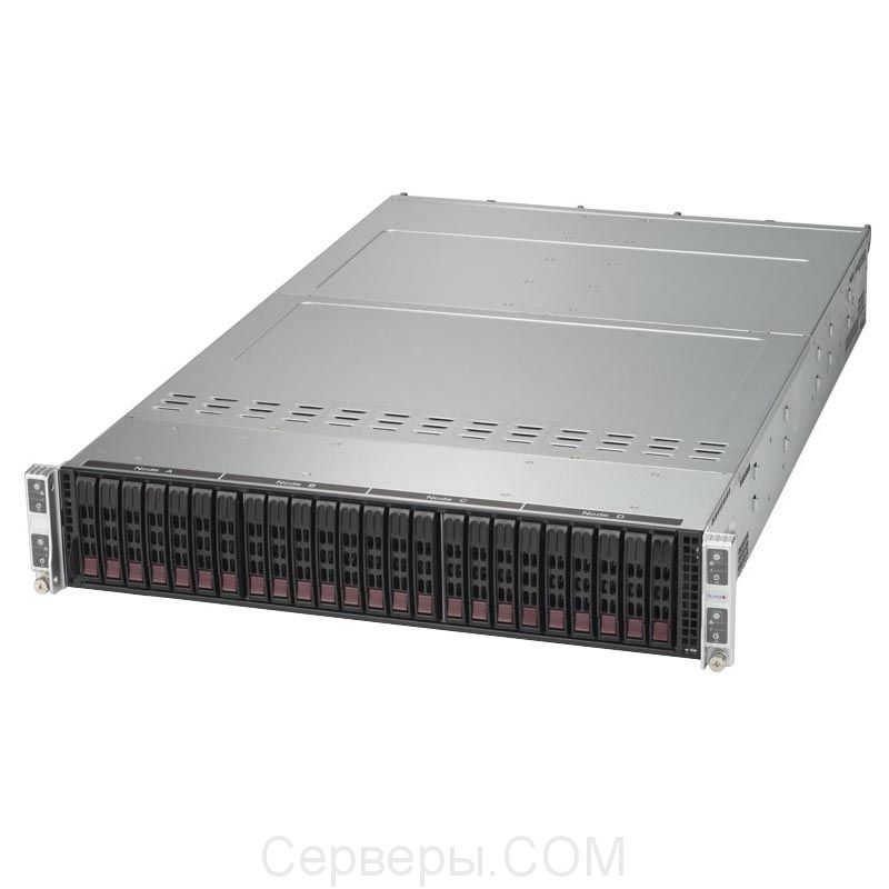 Серверная платформа Supermicro SuperServer 2028TP-HC1R-SIOM 2U 8xLGA 2011v3 24x2.5", SYS-2028TP-HC1R