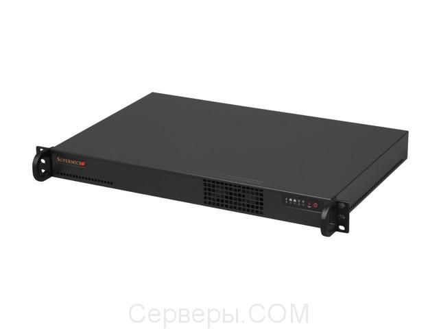 Корпус Supermicro SuperChassis 510-200B Rack 200Вт Чёрный 1U, CSE-510-200B