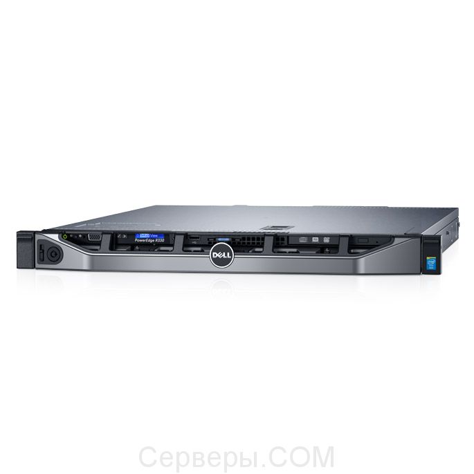 Сервер Dell PowerEdge R330 3.5" Rack 1U, 210-AFEV-1