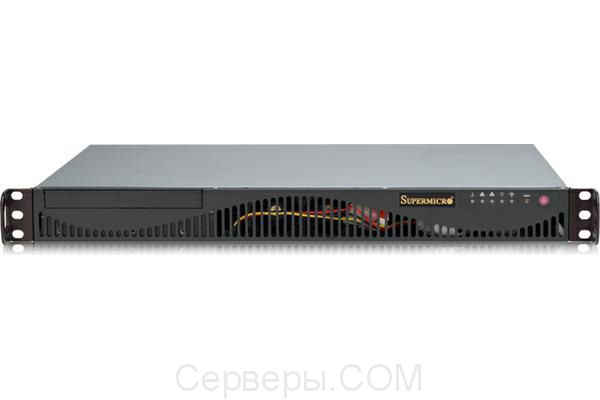 Корпус Supermicro SuperChassis 512F-410B Rack 410Вт Чёрный 1U, CSE-512F-410B