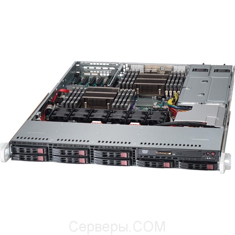 Корпус Supermicro SuperChassis 113TQ-R500CB Rack 500Вт Чёрный 1U, CSE-113TQ-R500CB