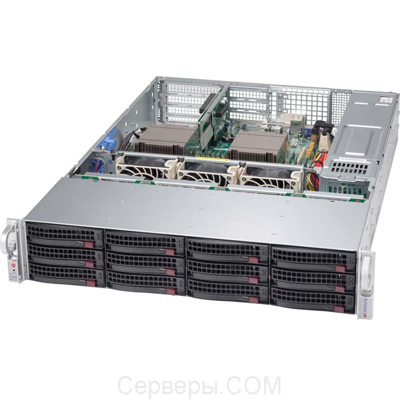 Корпус Supermicro SuperChassis 829HE1C4-R1K02LPB Rack 1000Вт Чёрный 2U, CSE-829HE1C4-R1K02LPB