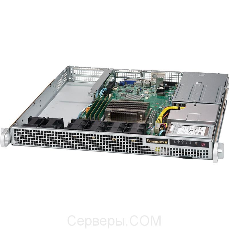 Серверная платформа Supermicro SuperServer 1019S-WR 1U 1xLGA 1151 2x2.5", SYS-1019S-WR