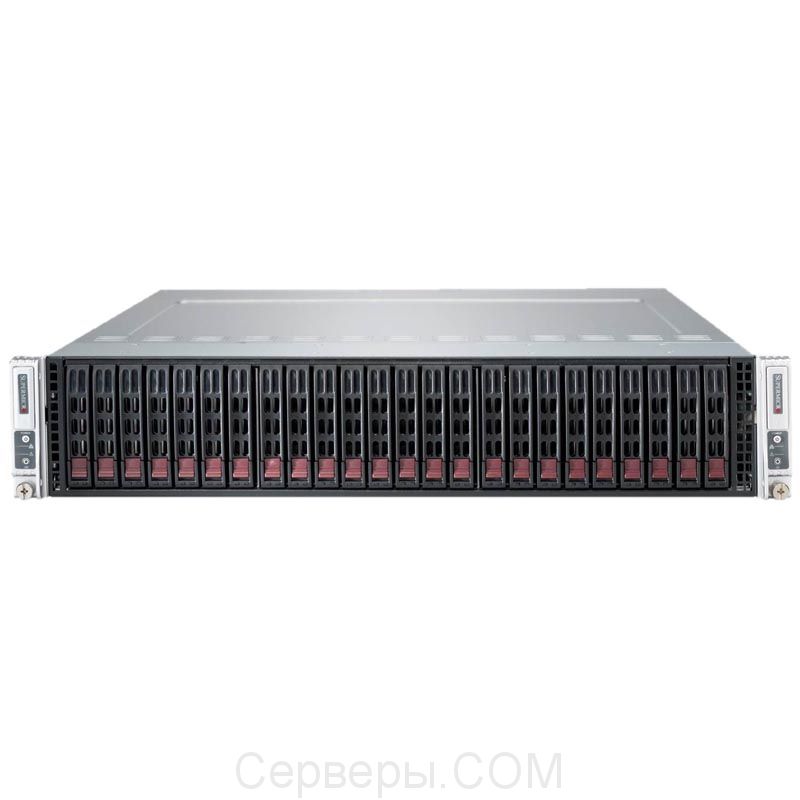 Серверная платформа Supermicro SuperServer 2028TP-DTR 2U 4xLGA 2011v3 16x2.5", SYS-2028TP-DTR