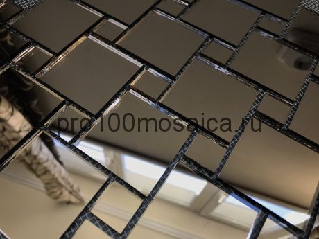BB50 Бронзовое зеркало Мозаика зеркальная серия VANTAGGIO, 300*300*4 мм (VIVERE)