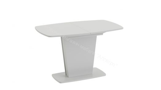 Стол раздвижной «Честер» Тип 2 (Белый/Стекло белый глянец (оптивайт))
