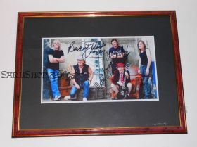 Автографы: AC/DC. Ангус Янг, Малколм Янг, Фил Радд, Клифф Уильямс, Брайан Джонсон. Редкость