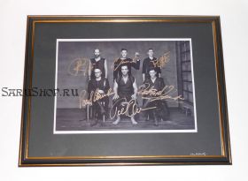 Автографы: Rammstein. Т.Линдеманн, Р.Круспе, П.Ландерс, о.Ридель, К.Шнайдер, К.Лоренц