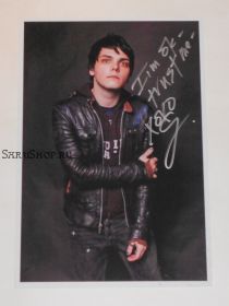 Автограф: Джерард Уэй. My Chemical Romance