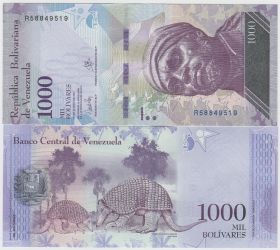 Венесуэла 1000 боливар 2017 UNC