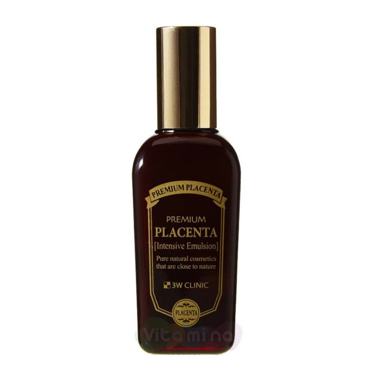 3W CLINIC Омолаживающая эмульсия с экстрактом плаценты Premium Placenta Intensive Emulsion, 145 мл