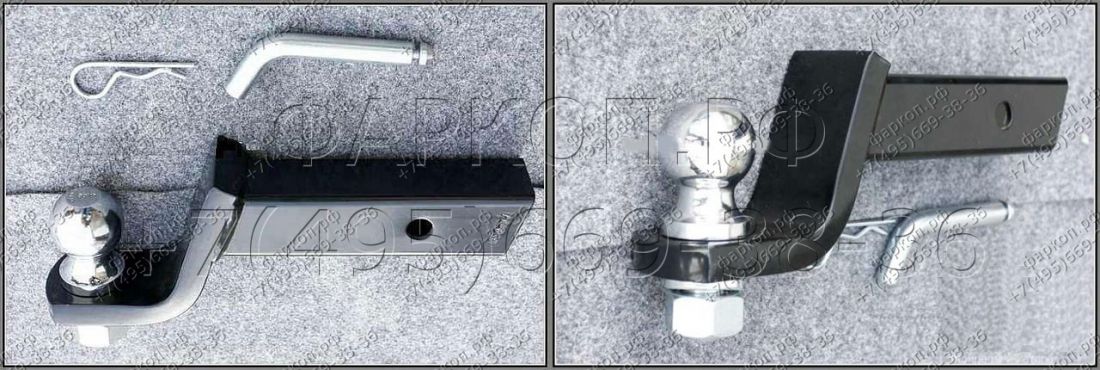 Кронштейн фаркопа 50мм, понижение 8 см (3 1/4 дюйма) шар 50 мм Нагрузки: 6000 LBS/600 LBS Американский тип