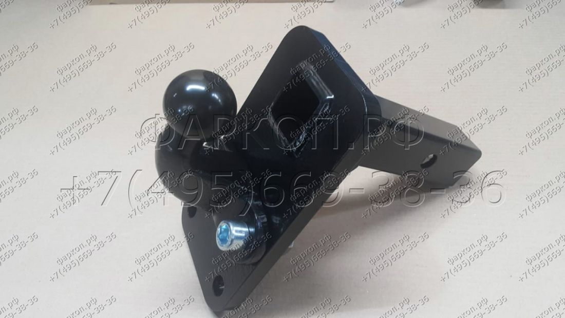 Шаровый узел под американский квадрат 50х50 с фланцевым шаром тип F (шар в комплекте) С ПОНИЖЕНИЕМ 2 варианта прикручивания F шара