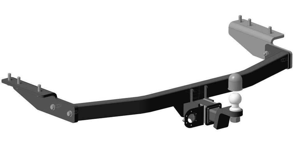 Фаркоп Nissan Pathfinder R52 2014-, Infiniti QX60 2014-, Infiniti JX35 2013-2014 съемное крепление шара под американский квадрат