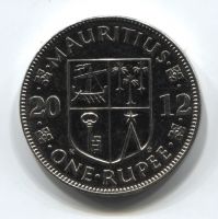 1 рупия 2012 года Маврикий
