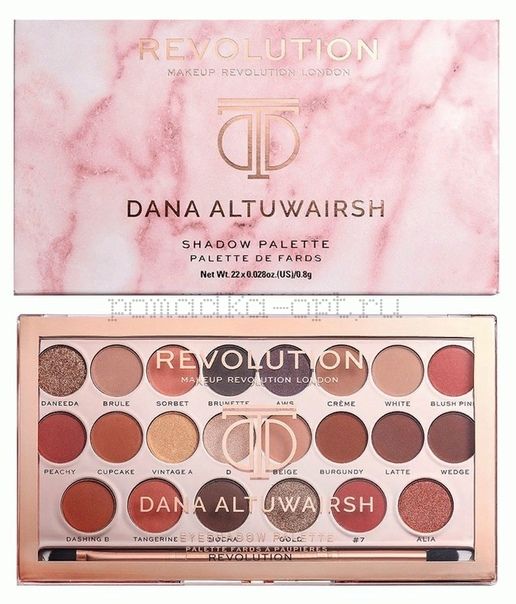 ПАЛЕТКА ТЕНЕЙ ДЛЯ ВЕК REVOLUTION DANA ALTUWARISH SHADOW PALETTE