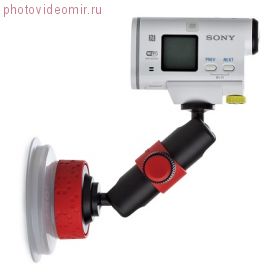 Держатель на присоске Joby Suction Cup & Locking Arm (черный/красный)