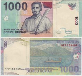Индонезия 1000 рупий 2016 UNC