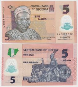 Нигерия 5 наир 2019 UNC