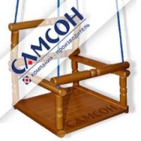 Качели деревянные лак Россия