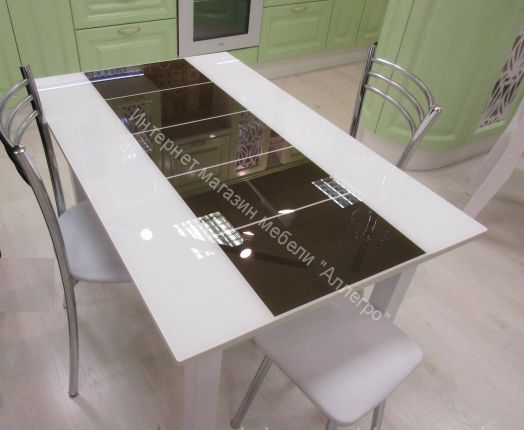 Стол Техно со стеклом 1100Х700