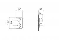 Dornbracht Lisse смеситель для душа 36425845 схема 1