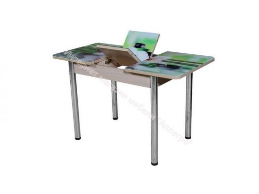 Стол раздвижной Триумф 1,17 (870х600мм) опоры полуовал массив