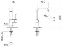 Dornbracht IMO смеситель для раковины 33526670 схема 1