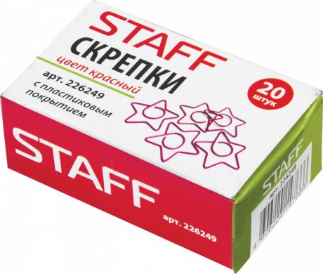 Скрепки "Звезда", 32 мм, 20 штук, в картонной коробке