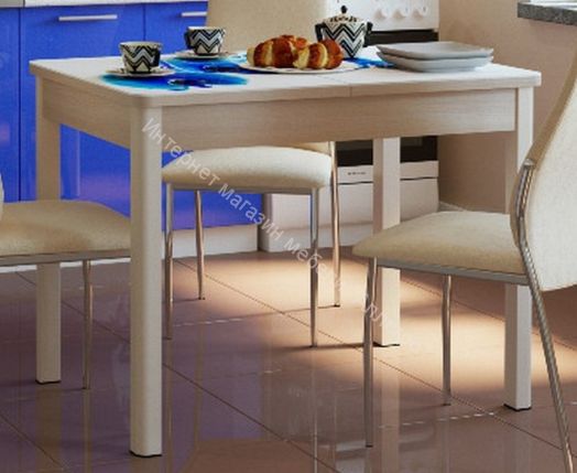 Стол раздвижной Триумф 1,17 (870х600мм) опоры полуовал массив