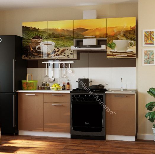 Кухонный гарнитур Риал 2К-110-Капучино 2100