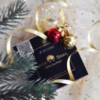 3W CLINIC Гидрогелевые патчи с муцином черной улитки Black Snail Glitter Eye Patch, 60 шт