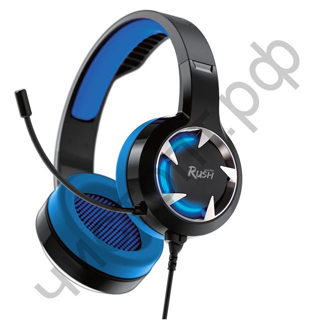 Гарнитура (науш.+микр.) Smartbuy RUSH MACE, динамики 40мм, гибкий микрофон, синяя (SBHG-8300)