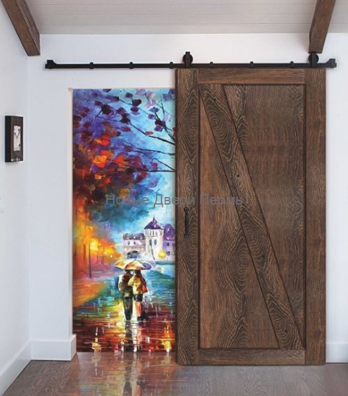 Раздвижная дверь Лофт "Скандинавия 1" Амбарная