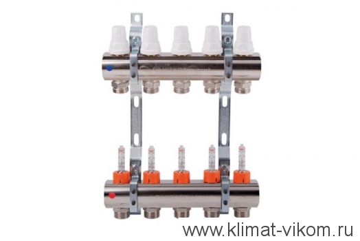 Коллектор в сборе с расходомерами ICMA  1"/3/4" (5)