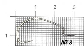 Крючок офсетный KOI "WIDE RANGE WORM" Уп. (10 шт.)