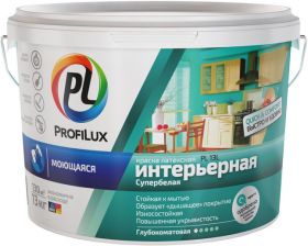 Краска Интерьерная ВД ProfiLux PL- 13L 40кг Моющаяся, Латексная / Профилюкс PL13