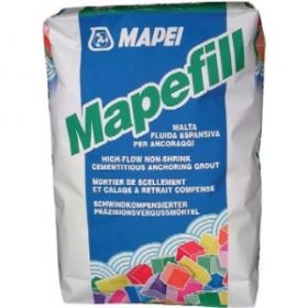 Анкеровочный Раствор Наливного Типа Mapei Mapefill 25кг Серый, Безусадочный, Быстротвердеющий, Толщина Заливки от 20 до 60 мм