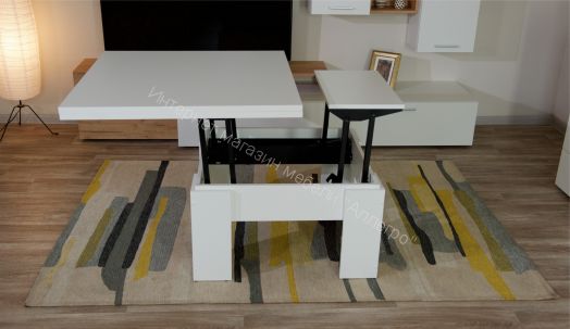 ﻿Стол-трансформер Империал Белый