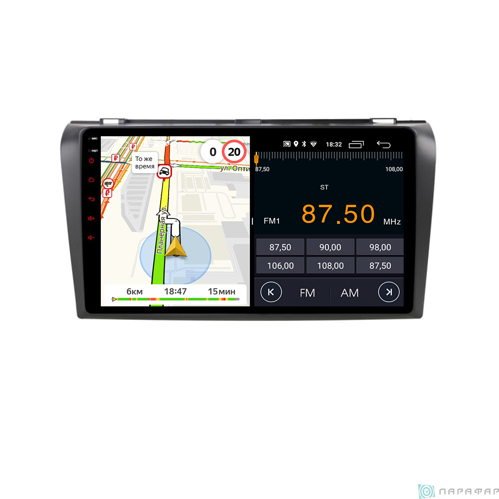 Parafar PF161LTX для Mazda 3 2004-2009 на Android 8.1.0 Штатная магнитола